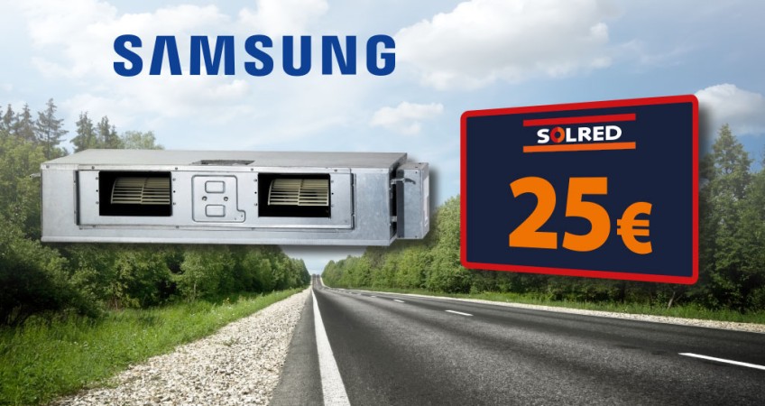 Promoción Conducto Standard AC071 de Samsung con tarjeta gasolina