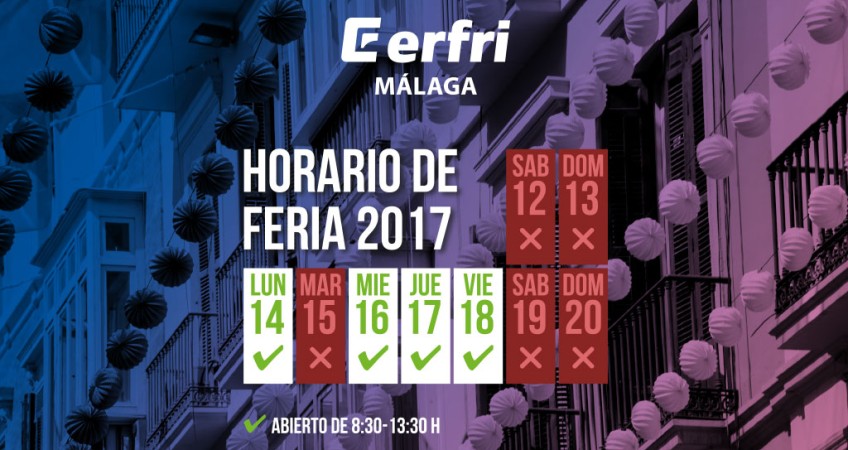 Horario durante la Feria de Málaga 2017