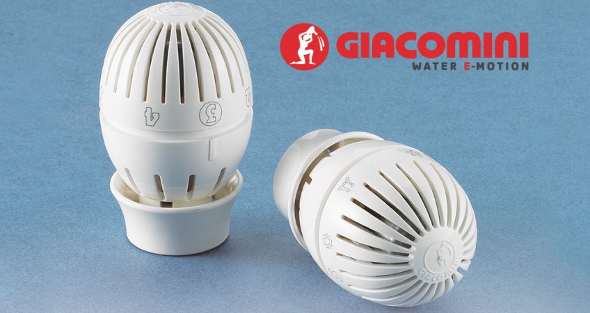 Giacomini: los beneficios de instalar válvulas con cabezal termostático