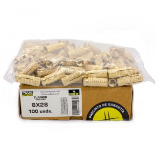 Taco latón techo M8