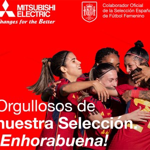 Mitsubishi Electric celebra el éxito de las Campeonas del Mundo