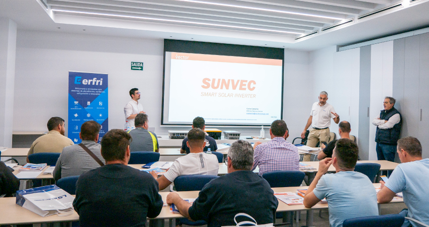 Jornada Técnico-Comercial sobre Inversores y Bombeo Solar en Erfri con Sunvec