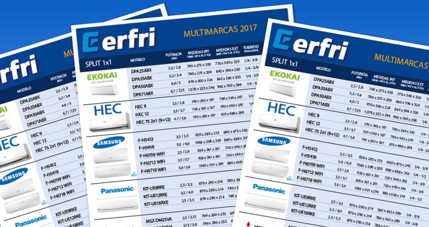 Descubre ya la oferta Multimarcas 2017 de Erfri