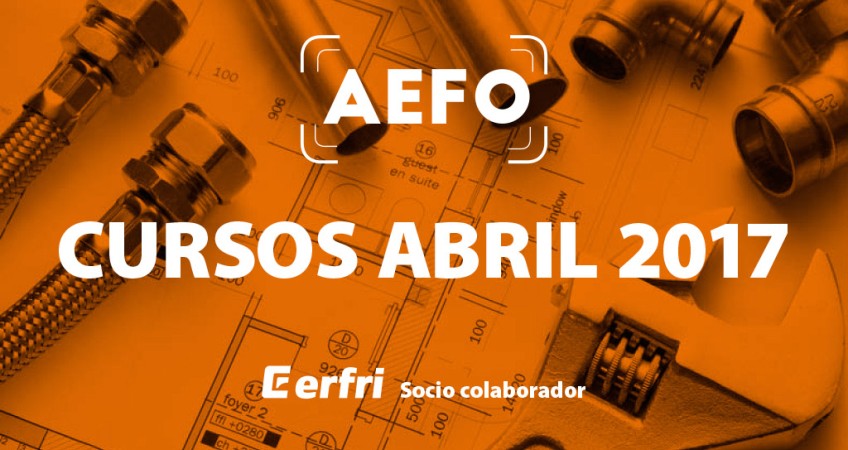 Próximos curso de AEFO: splits, fontanería y certificados