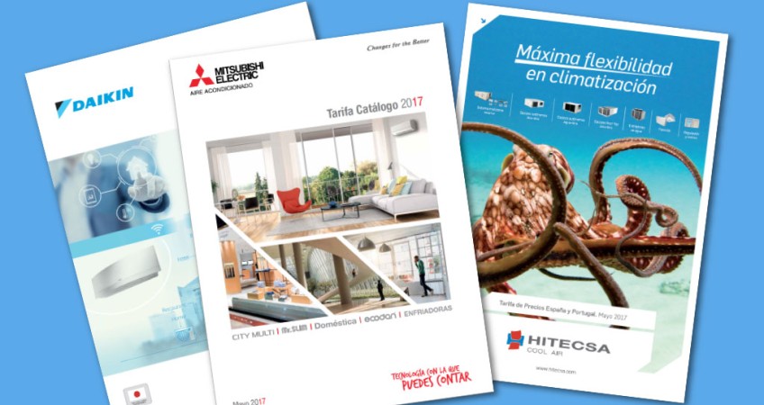 Nuevas tarifas Mitsubishi, Hitecsa y Daikin