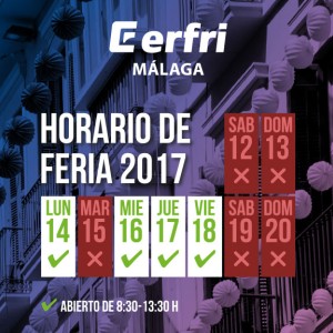 Horario durante la Feria de Málaga 2017