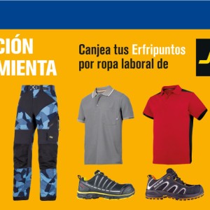 Canjea tus Erfripuntos por ropa laboral de Snickers Workwear