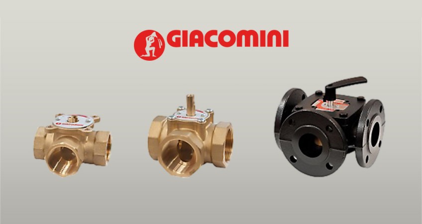 Válvulas mezcladoras o desviadoras R297 de tres vías de Giacomini