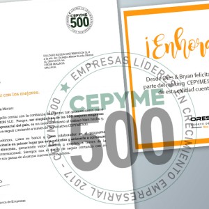 Erfri recibe felicitaciones tras haber sido incluida en CEPYME 500