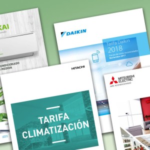 Nuevas tarifas 2018 de Ekokai, Hitachi, Daikin y Mitsubishi