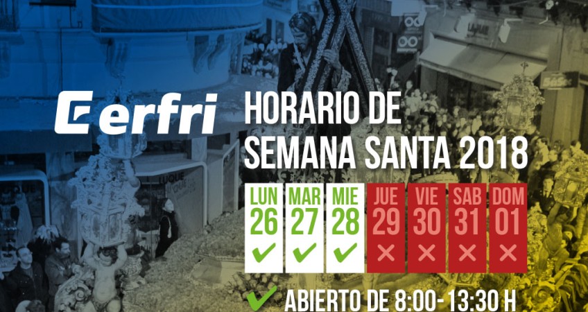 Horario especial en Semana Santa