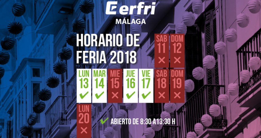 Horario durante la Feria de Málaga 2018