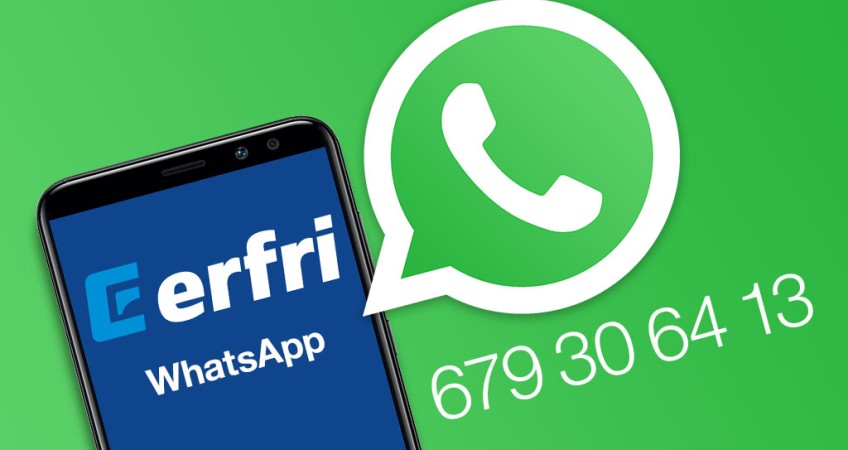 Contacta con Erfri ¡ahora también por WhatsApp!