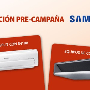 Splits y conductos de Samsung en promoción