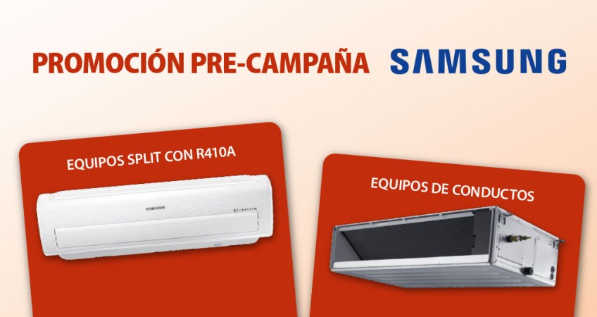 Splits y conductos de Samsung en promoción