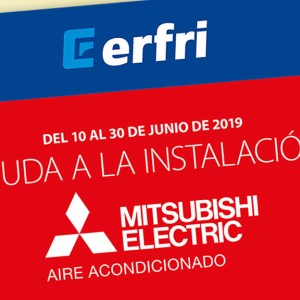 Descuentos en equipos de aire acondicionado Mitsubishi Electric