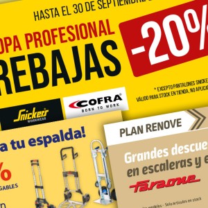 Rebajas y descuentos para aprovechar septiembre