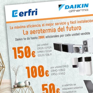 Daikin te da hasta 200€ por cada unidad Altherma