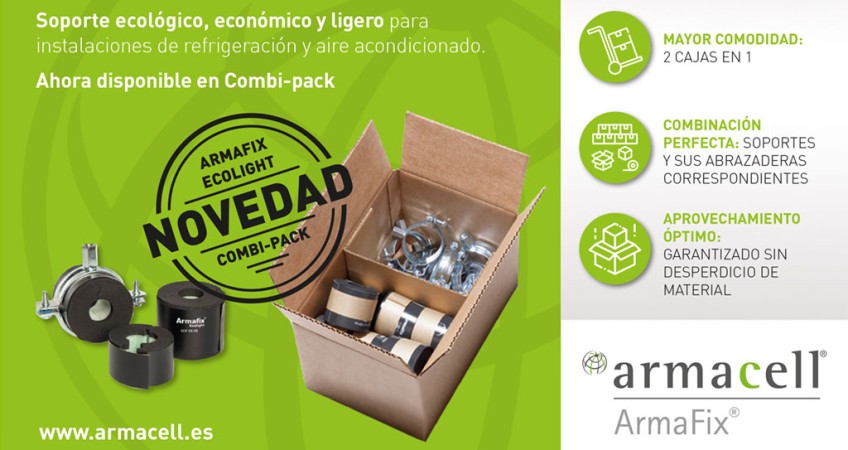 El soporte para tuberías ArmaFix ya está disponible en combi-pack