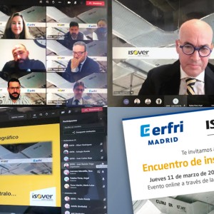 Encuentro online con clientes de Erfri e Isover