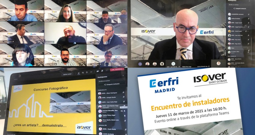 Encuentro online con clientes de Erfri e Isover