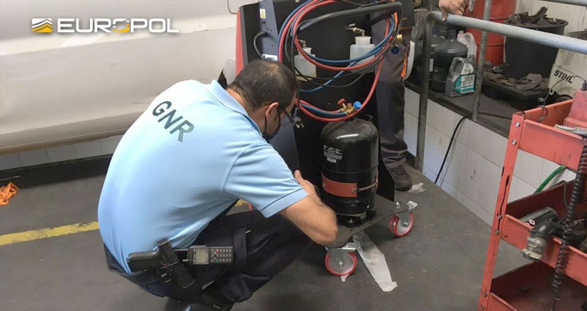 Europol incauta gases fluorados por valor de 10 millones de euros