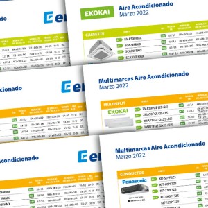 Nueva lista de precios de aire acondicionado multimarca