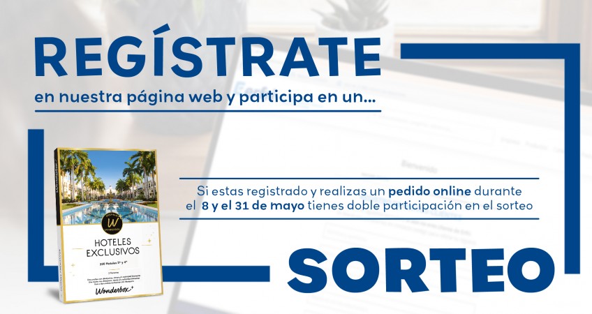 Regístrate en nuestra Web y participa en el sorteo